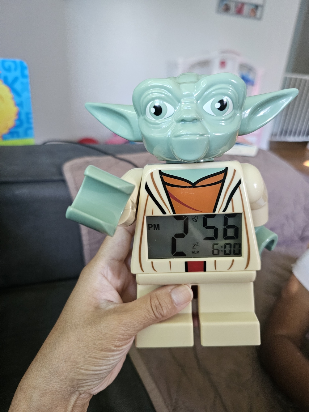 LEGO Yoda Digital Alarm Clock - Mint Green & Cream